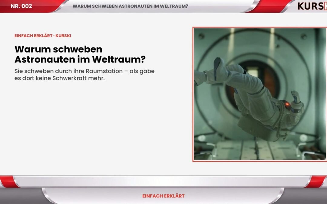Warum schweben Astronauten im Weltraum?