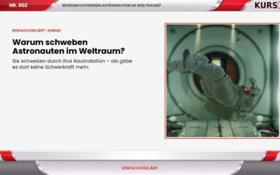 Warum schweben Astronauten im Weltraum?